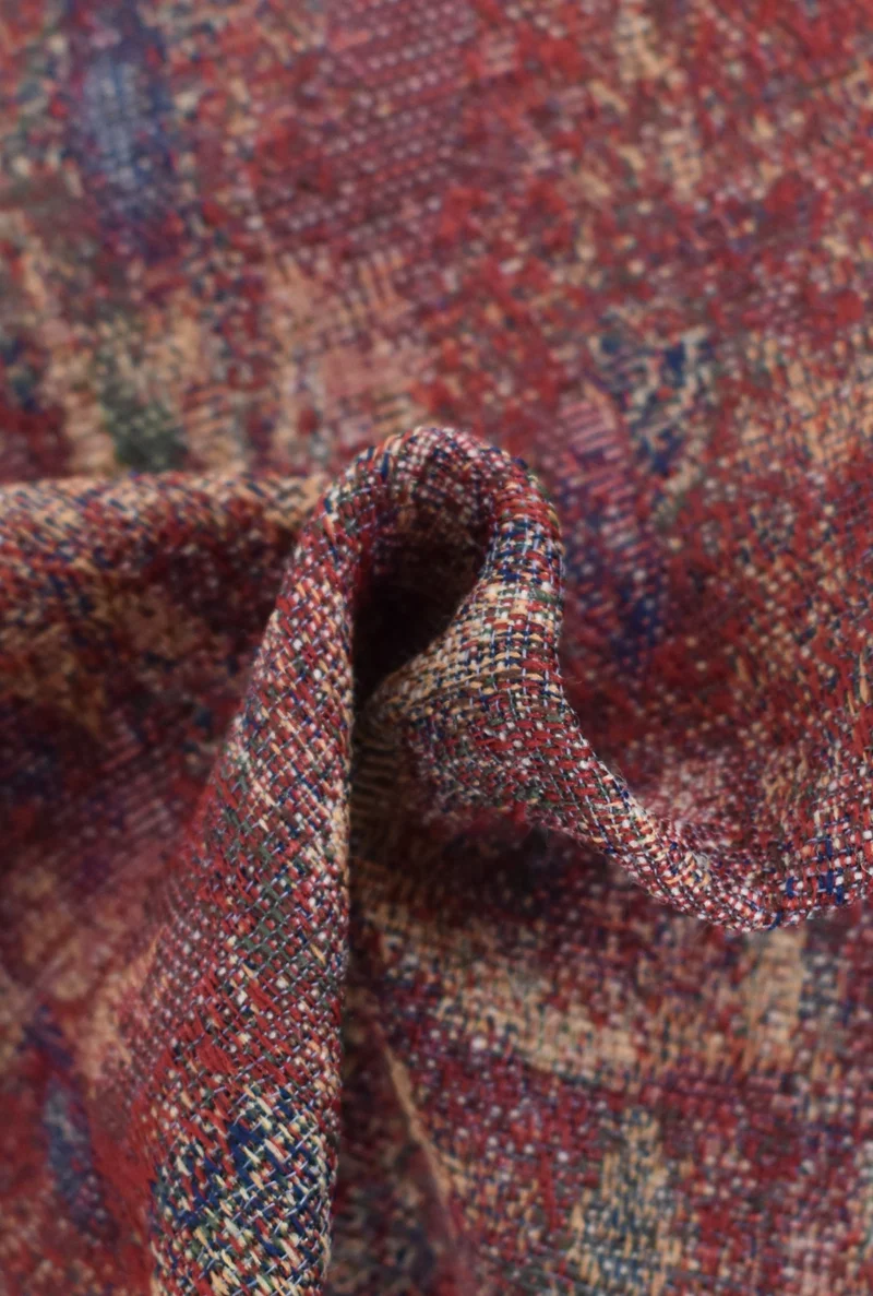 Jacquard misto cotone e lino