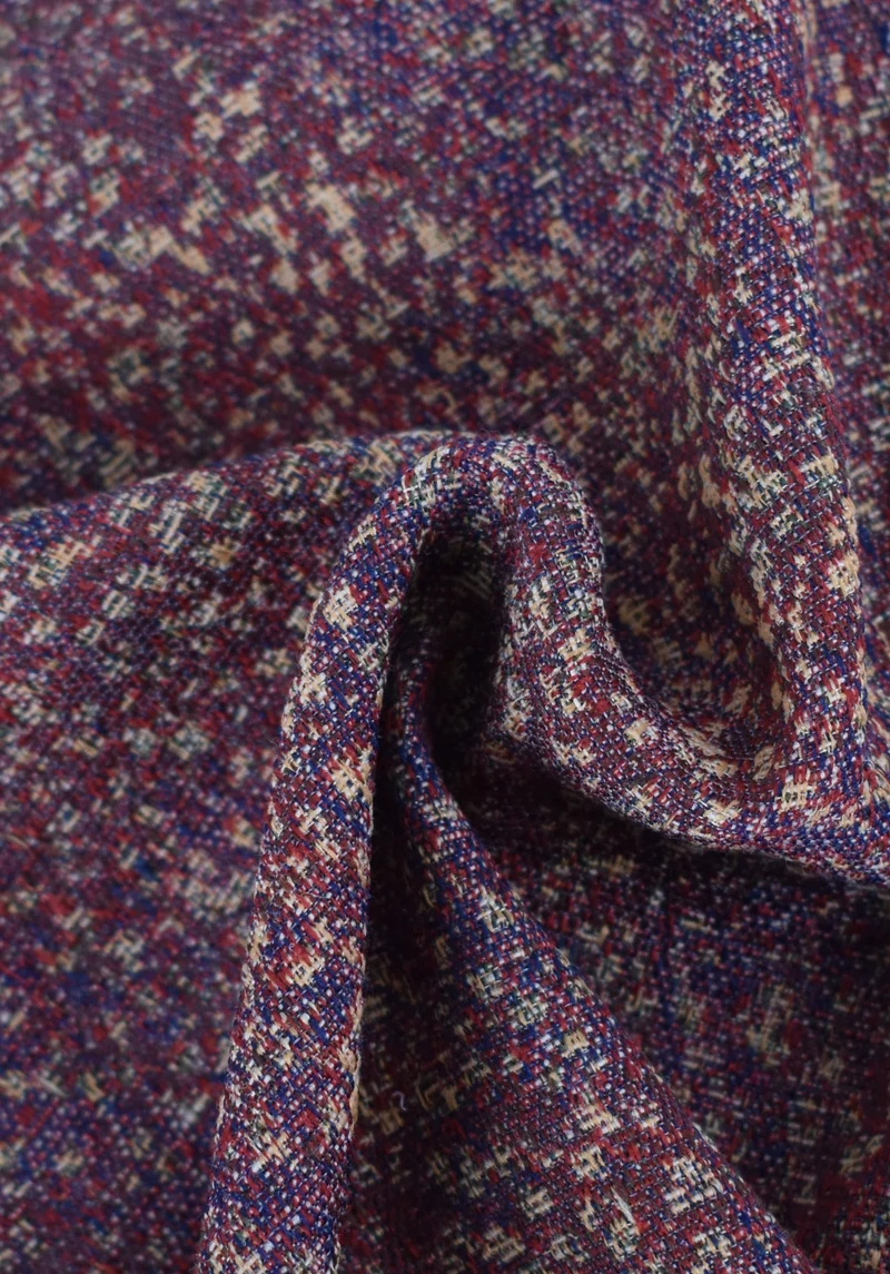 Jacquard misto cotone e lino