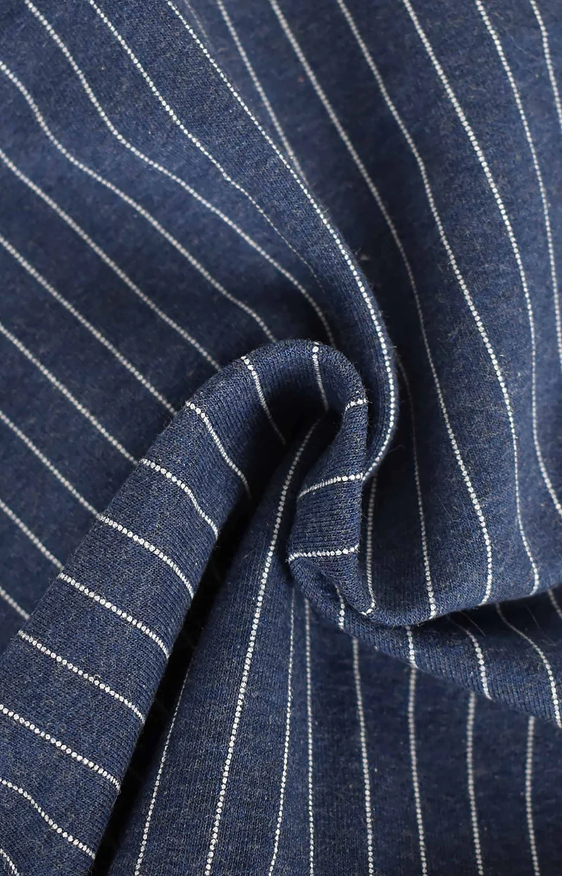 Felpa in cotone stretch gessata