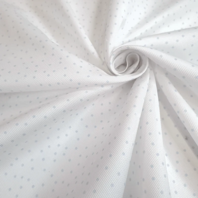 Piquet millerighe H 150 cm - POIS AZZURRI FONDO BIANCO