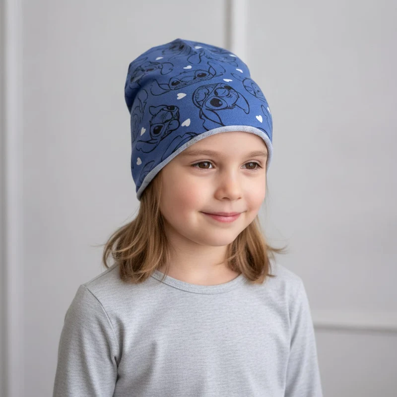Cappelli e cuffie per bambine colorate - Blu