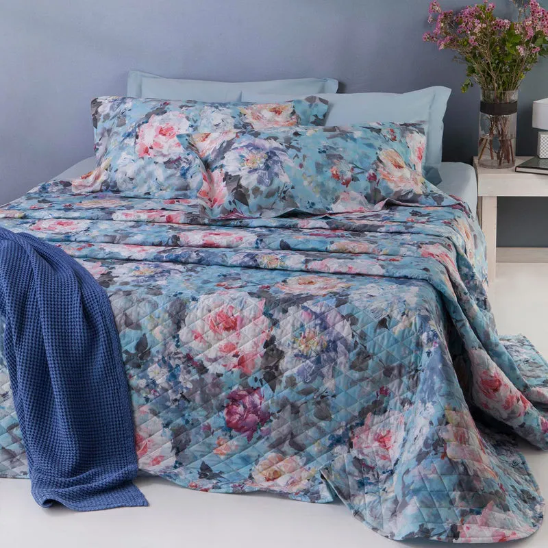Copriletto Primaverile fiori di van gogh Floreale in Percalle 90 gr/mq