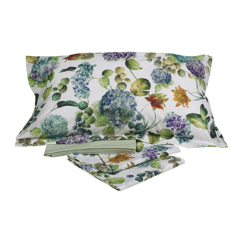 Completo Lenzuola little jungle Floreale in Percalle Luisiana