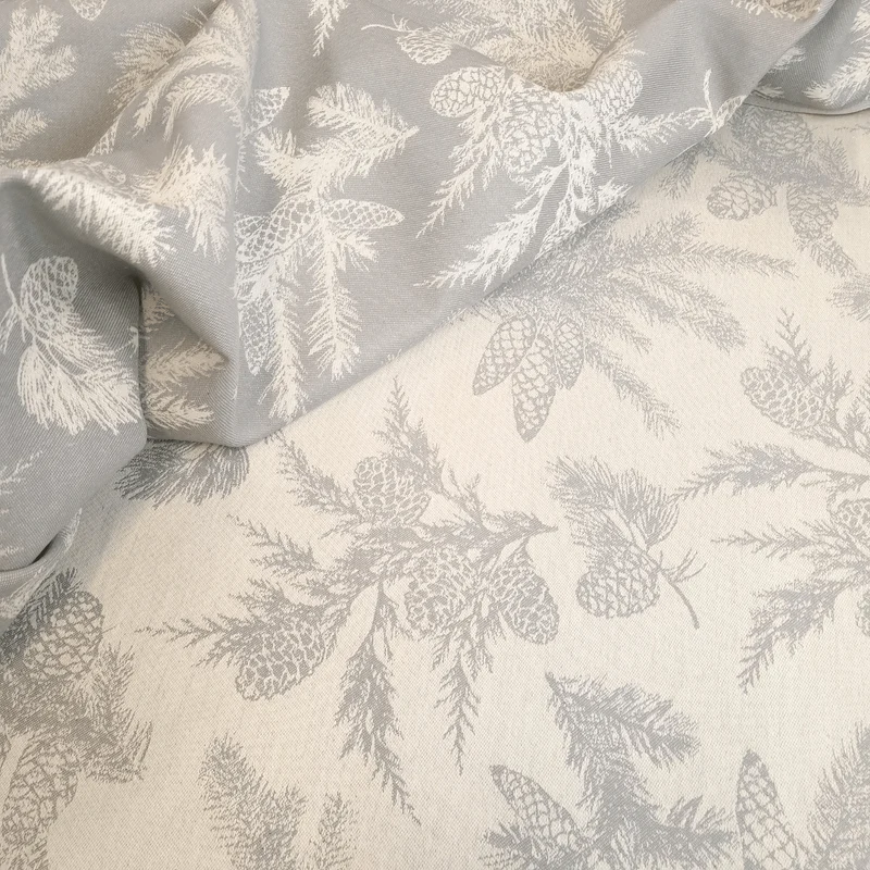 Tovagliato Fiandra di Cotone H 180 cm - PIGNE GRIGIO