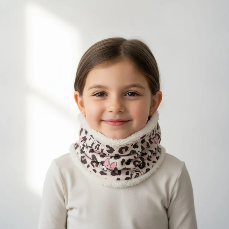 Collo bambina in finta pelliccia - Bianco