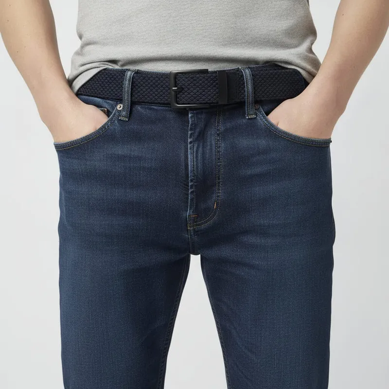 Cintura elastica uomo 3,5 cm - Blu