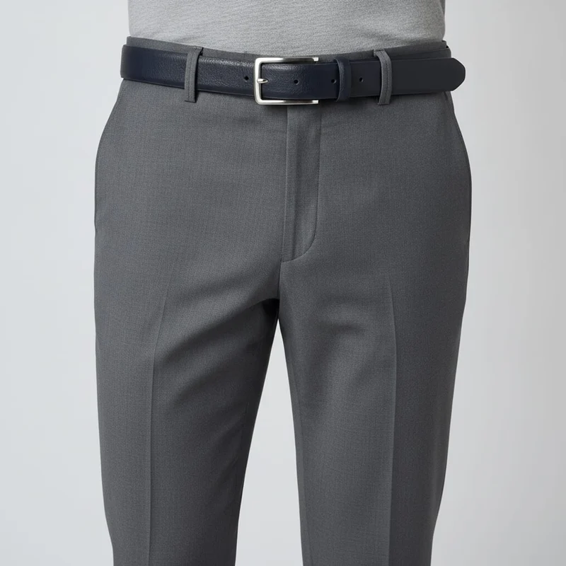 Cintura liscia 3,5 cm per uomo - Blu