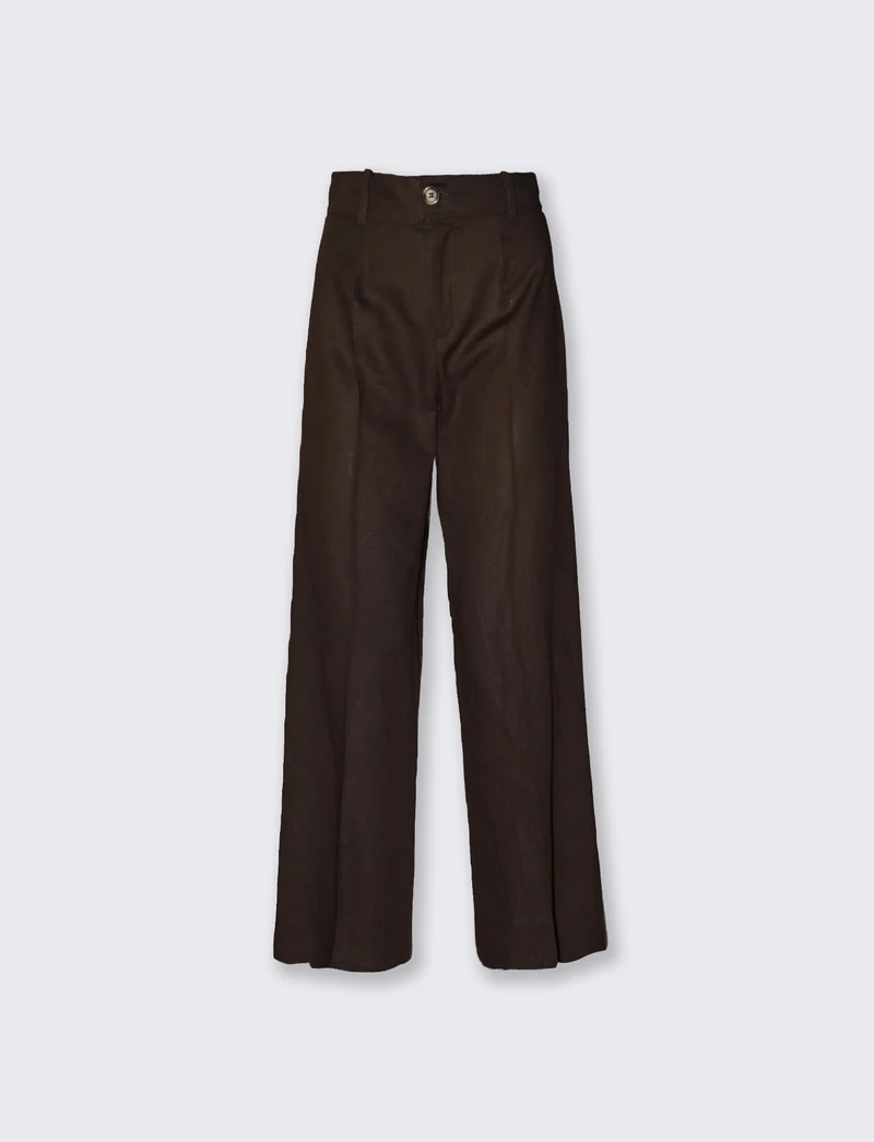 Pantaloni palazzo a vita alta donna - Caffe'