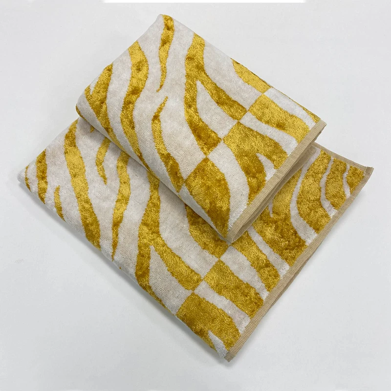 Asciugamano con Ospite animalier gold Moderno in Spugna 500 gr/mq