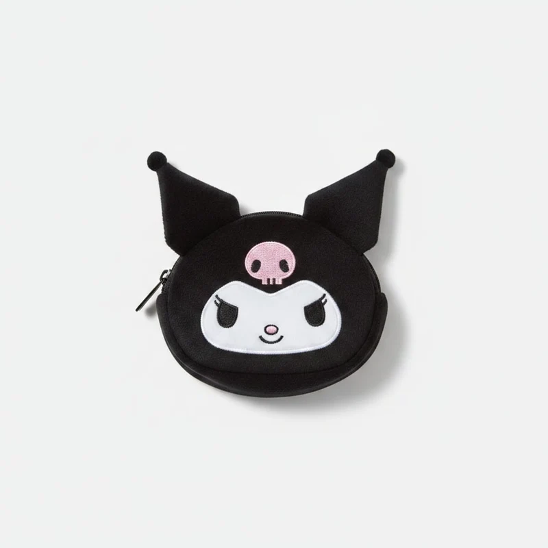 Portamonete Kuromi 3D per bambine - Nero