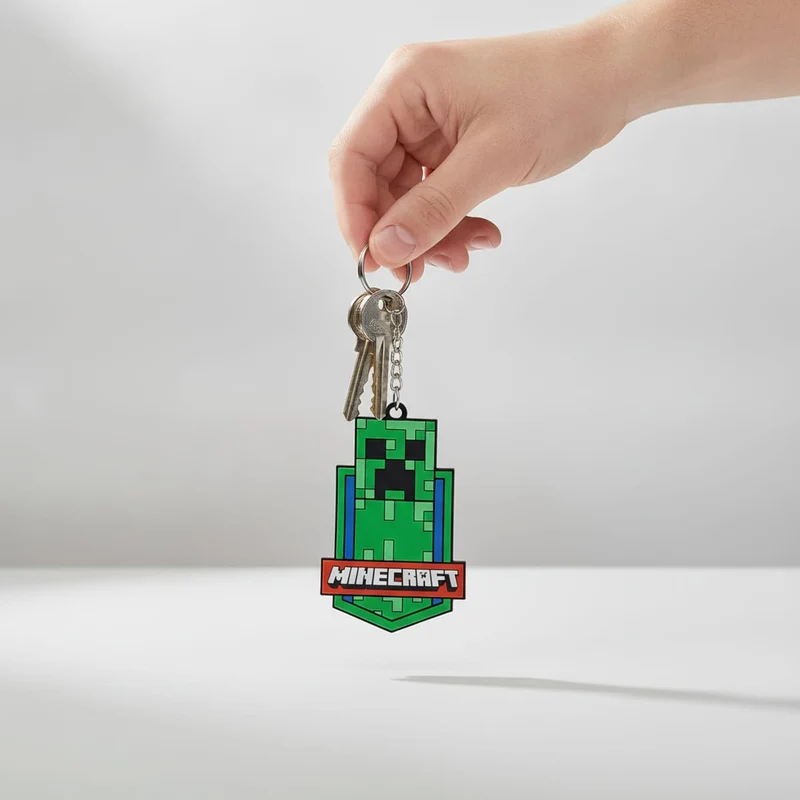 Portachiavi gommato di Minecraft - Multicolore