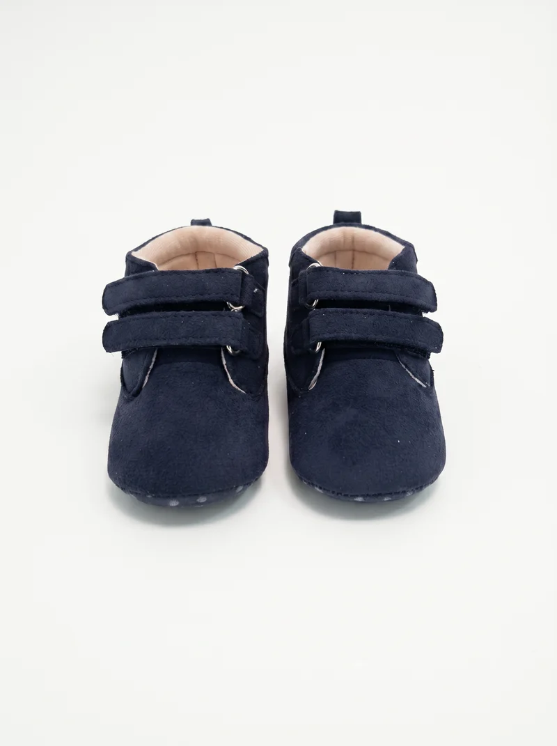 Scarpa alta neonato in microfibra blu - Blu