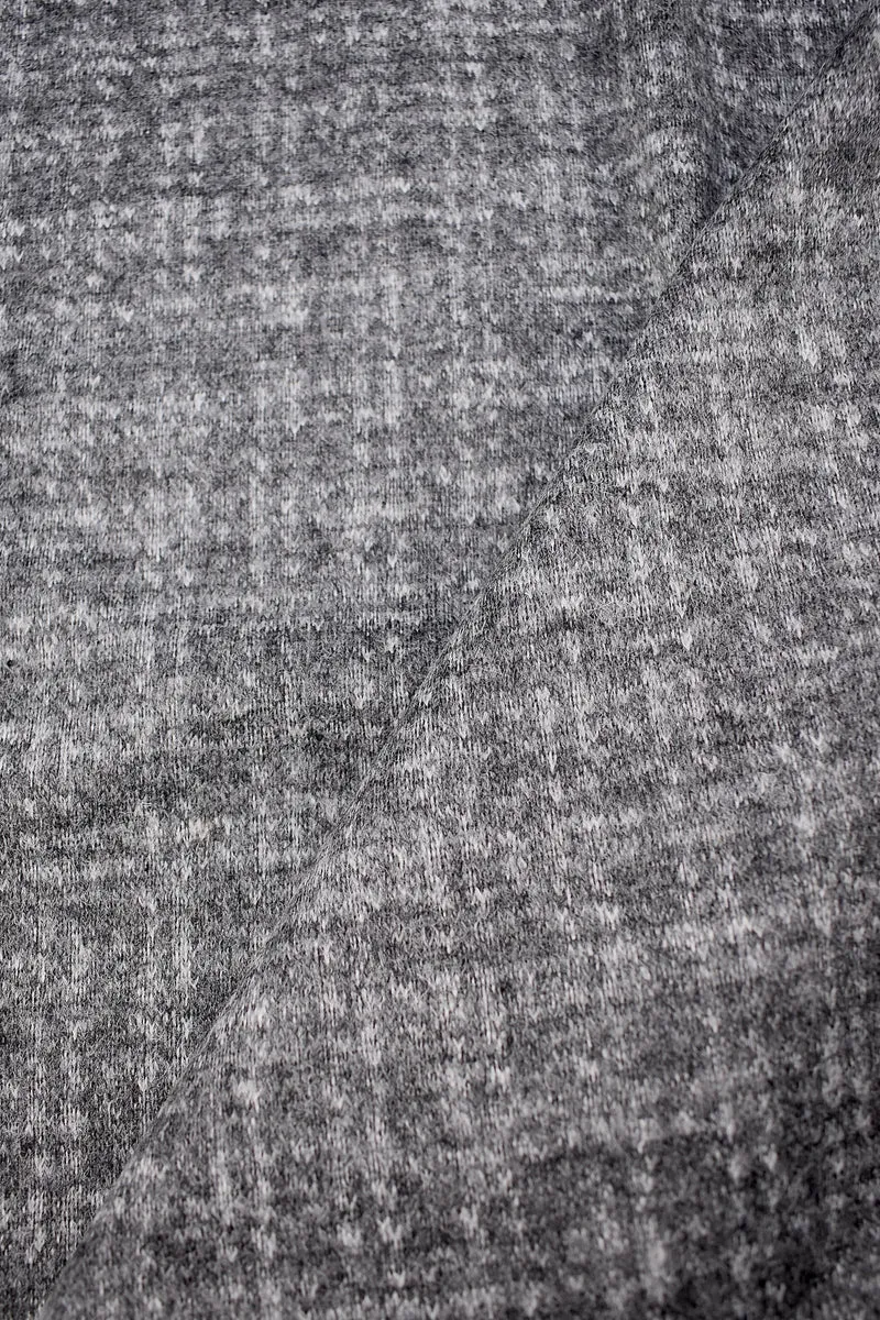 Tweed misto lana vergine grigio