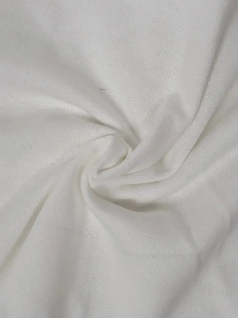 Felpa in puro cotone bianco