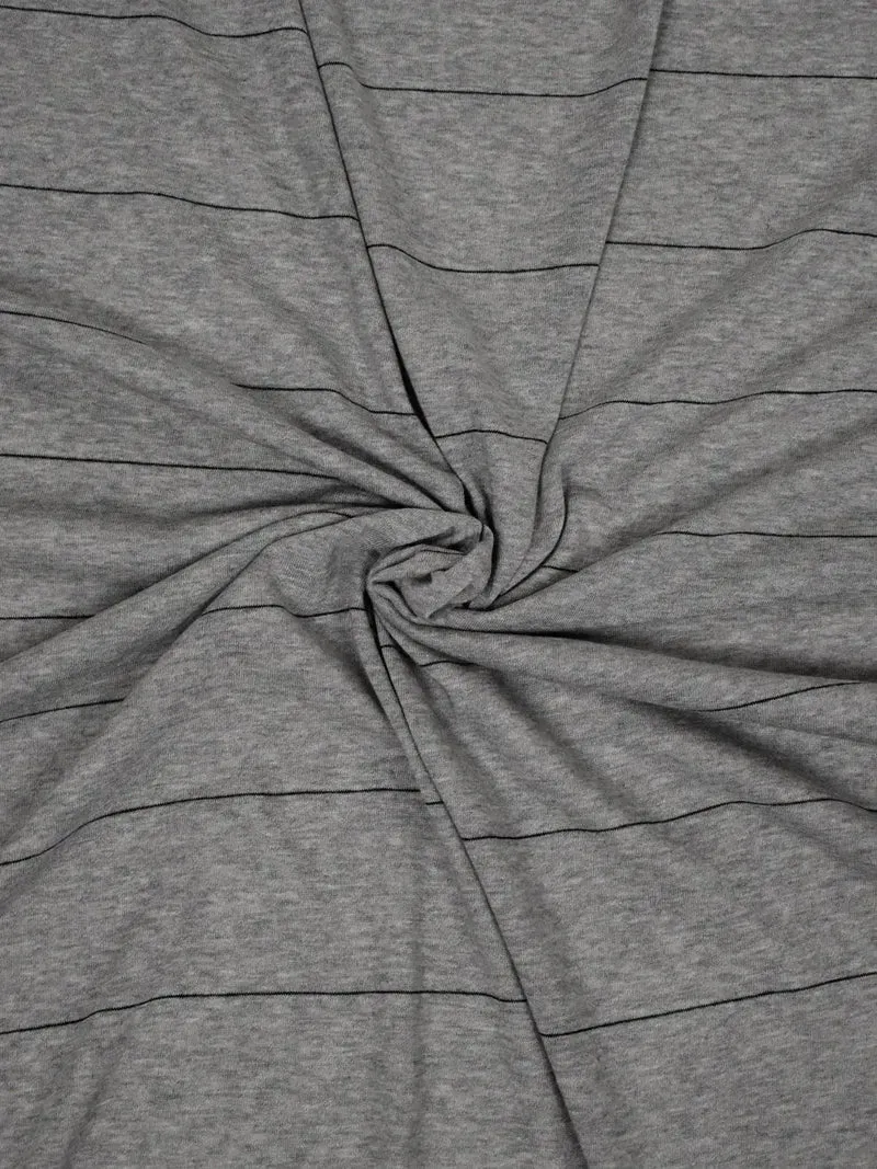 Jersey in cotone rigato leggero