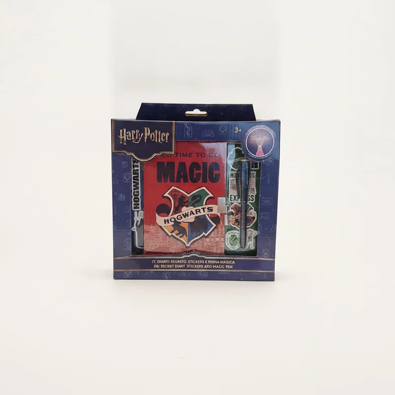 Diario segreto con penna e stickers Natale - Blu