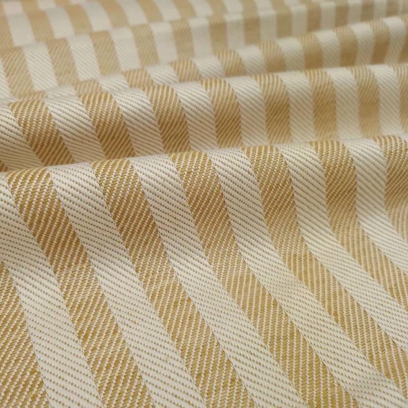 Tessuto H 60 cm per Asciugapiatti "Rinfranto Spigato" Misto Lino - OCRA