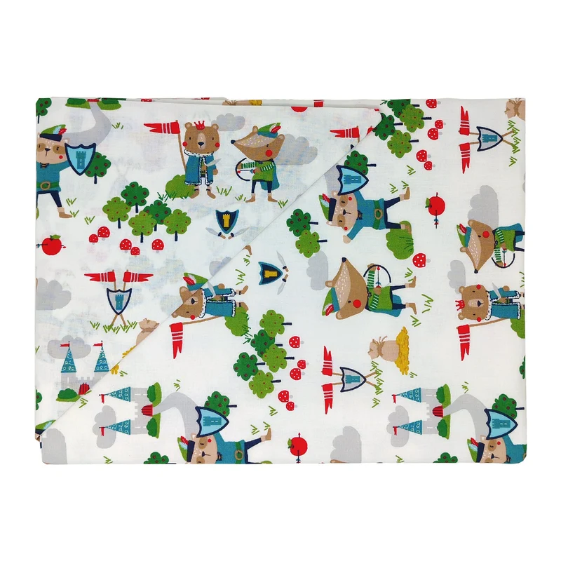 Parure Copripiumino in Puro Cotone Fantasia Stampata - Robin Hood