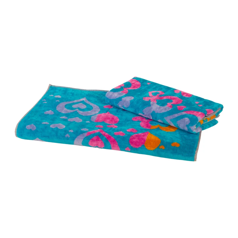 Asciugamano con Ospite turqueta Moderno in Cotone 450 gr/mq