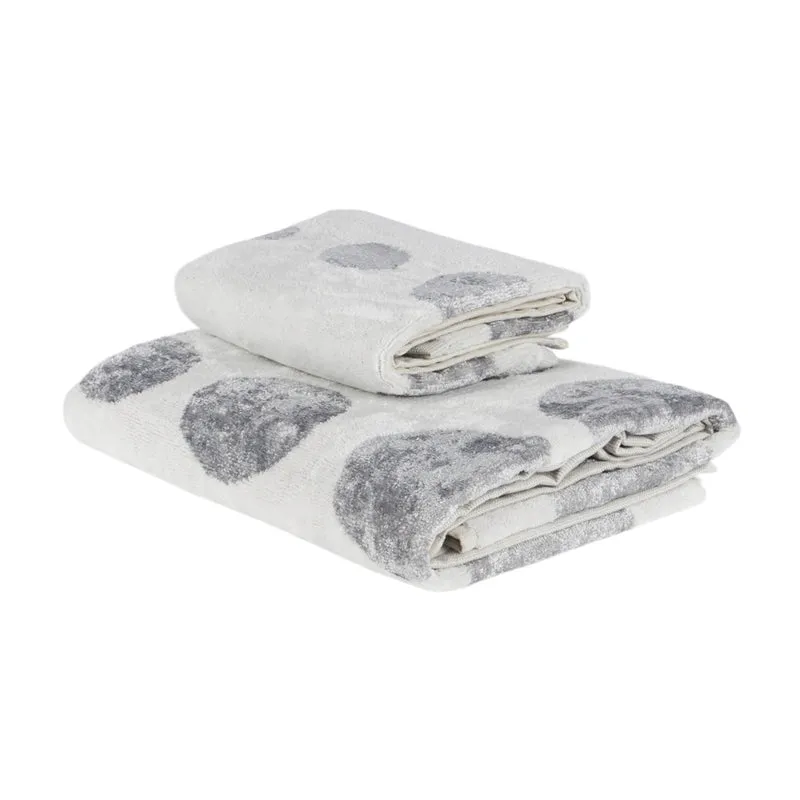 Asciugamano con Ospite silver bubbles Moderno in Spugna 500 gr/mq