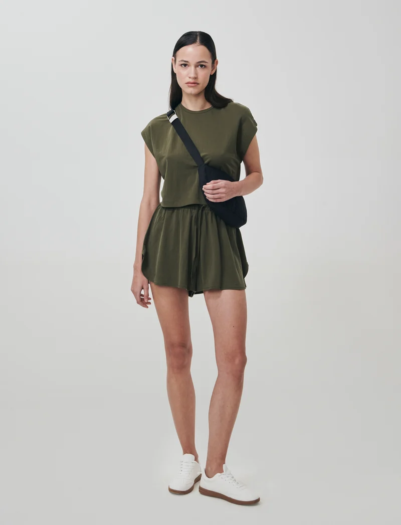Short con fondo arrotondato e coulisse - Kaky 1