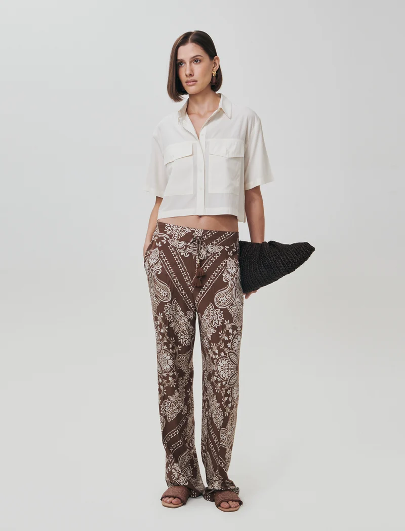 Pantaloni elasticizzati con coulisse vita - var 2