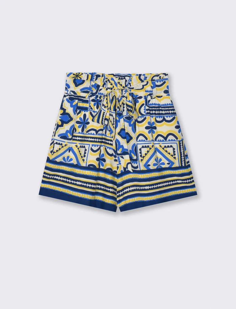Short Vita Alta con Fusciacca e Tasche - var 2