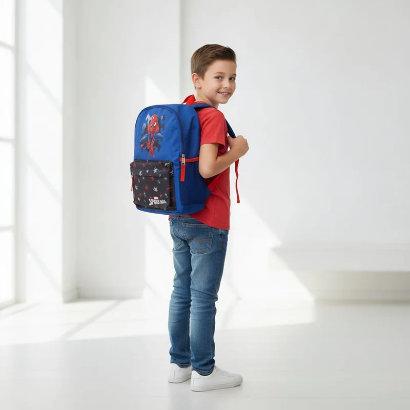 Zaino bambino Spiderman e Pokémon - Blu