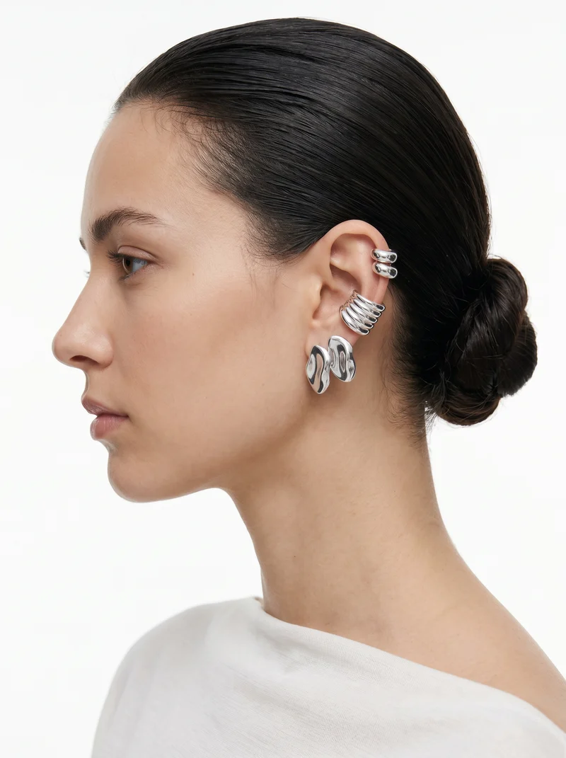 Orecchini: 3 paia grandi e trendy - Argento