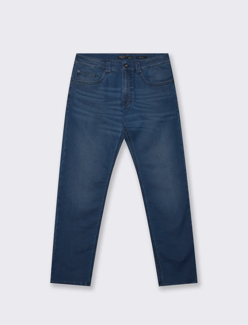 Jeans Slim Fit Blu Scuro Super Confort - DENIM SCURO