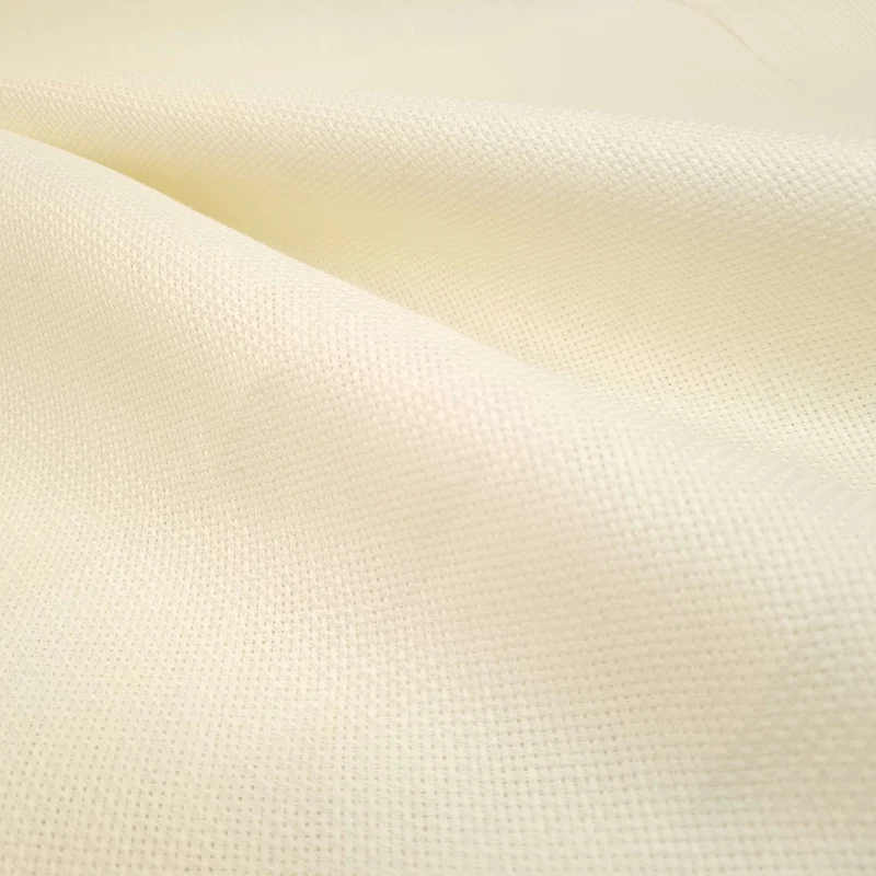 Tela Ricamo in puro lino 48 Fori H 190 cm - PANNA