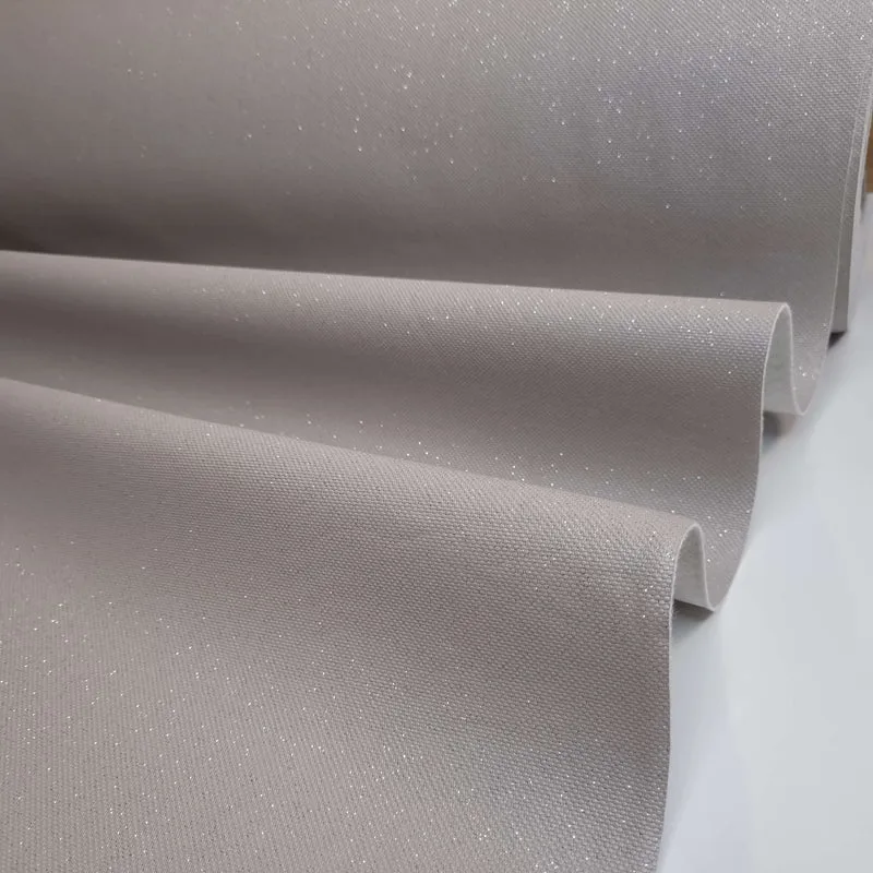 Similpelle H 140 cm - GRIGIO CHIARO CON LUREX