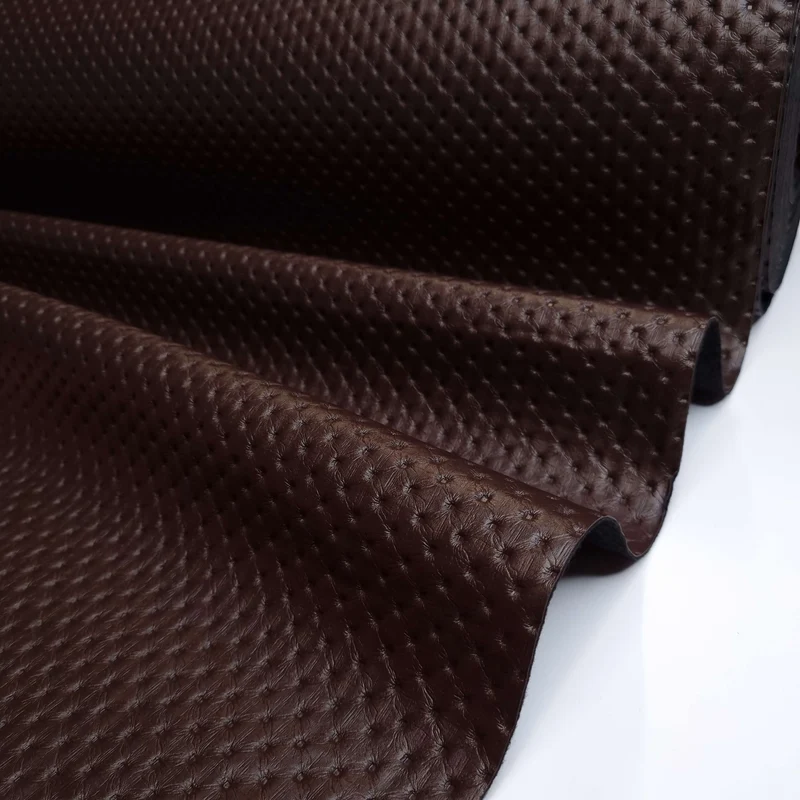 Similpelle H 140 cm - EFFETTO TRAPUNTATO CIOCCOLATO