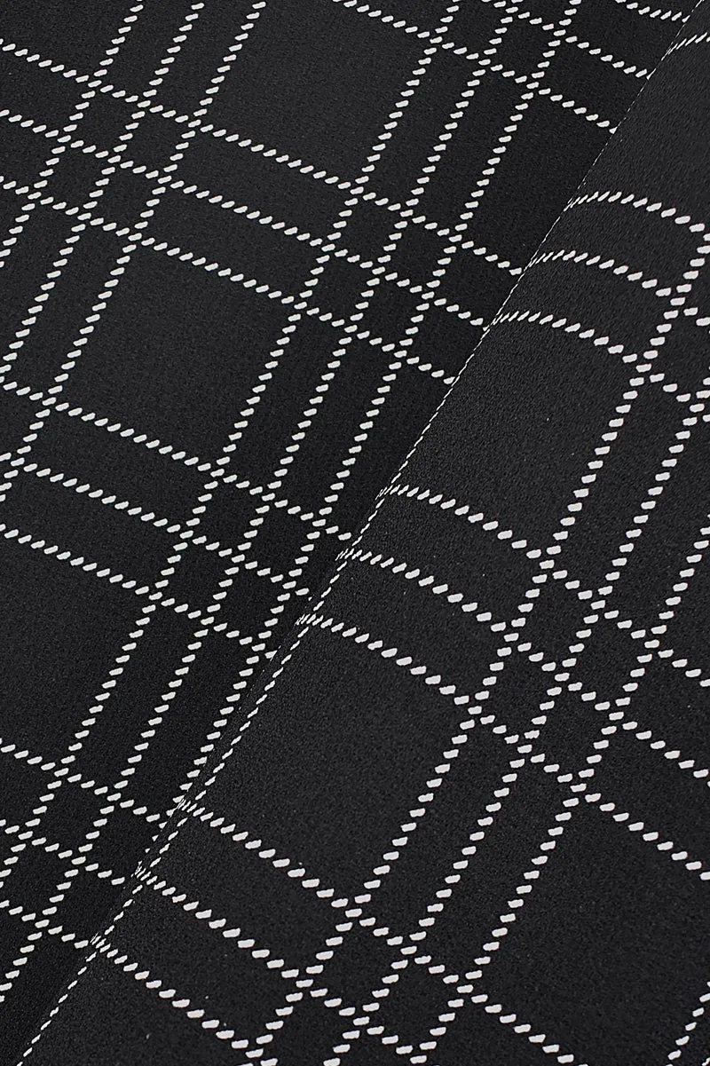 Crepe sintetico fantasia grid check