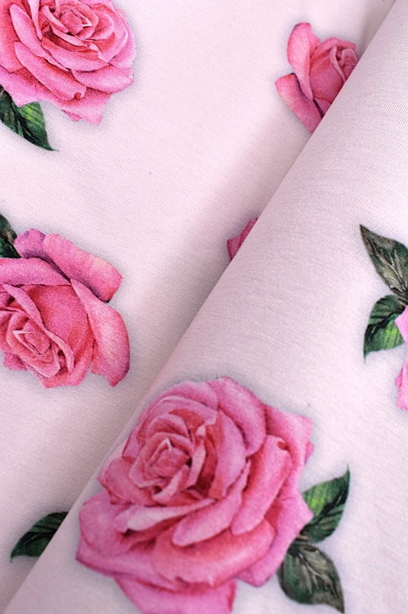 Jersey stretch in cotone fantasia floreale