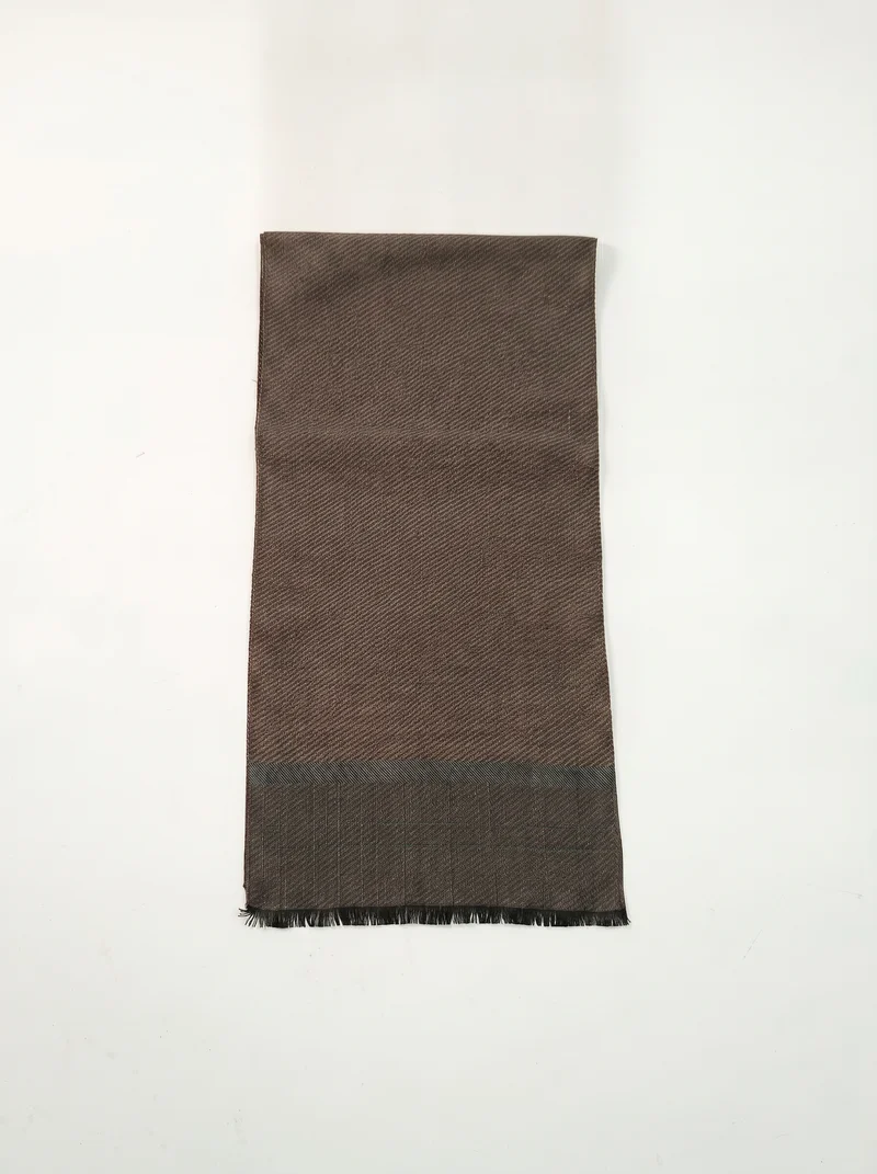 Sciarpa uomo righe oblique eleganti - Beige