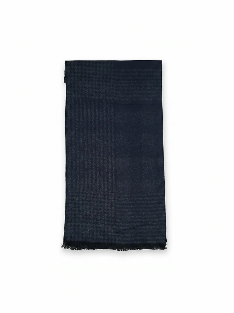 Sciarpa uomo a quadroni eleganti - Blu
