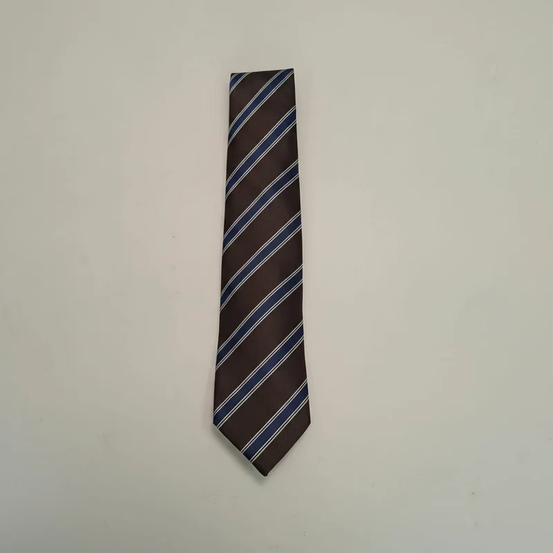 Cravatta regimental uomo 8 cm elegante - Moro