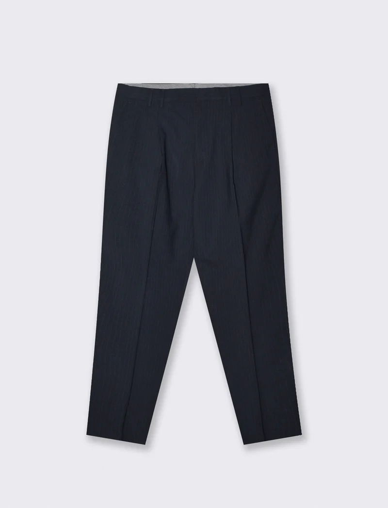 Pantaloni a righe formal fit eleganti - Blu