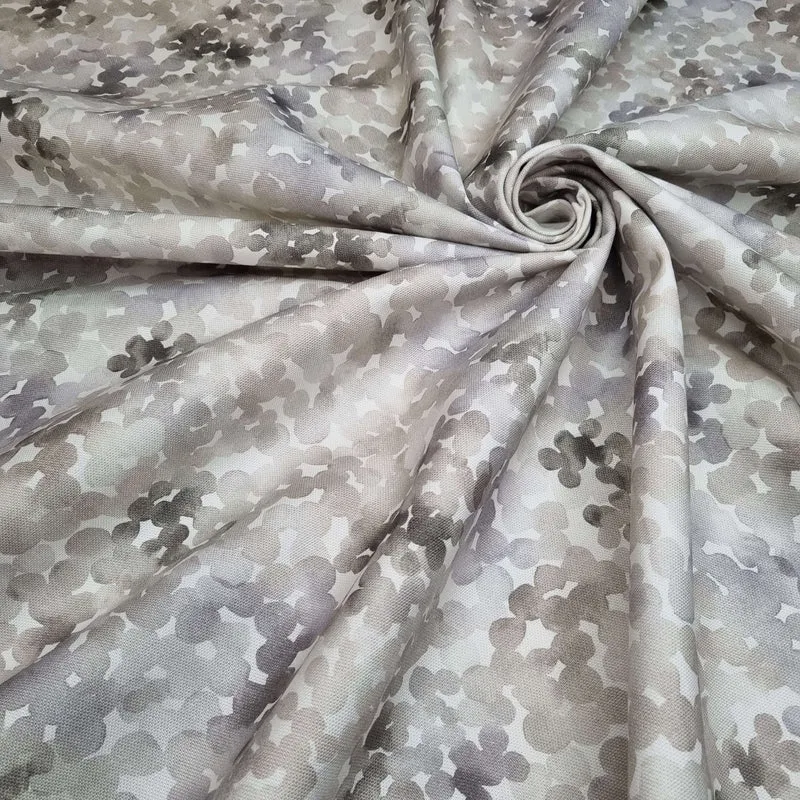 Misto cotone con stampa digitale H 280 cm - FANTASIA TORTORA