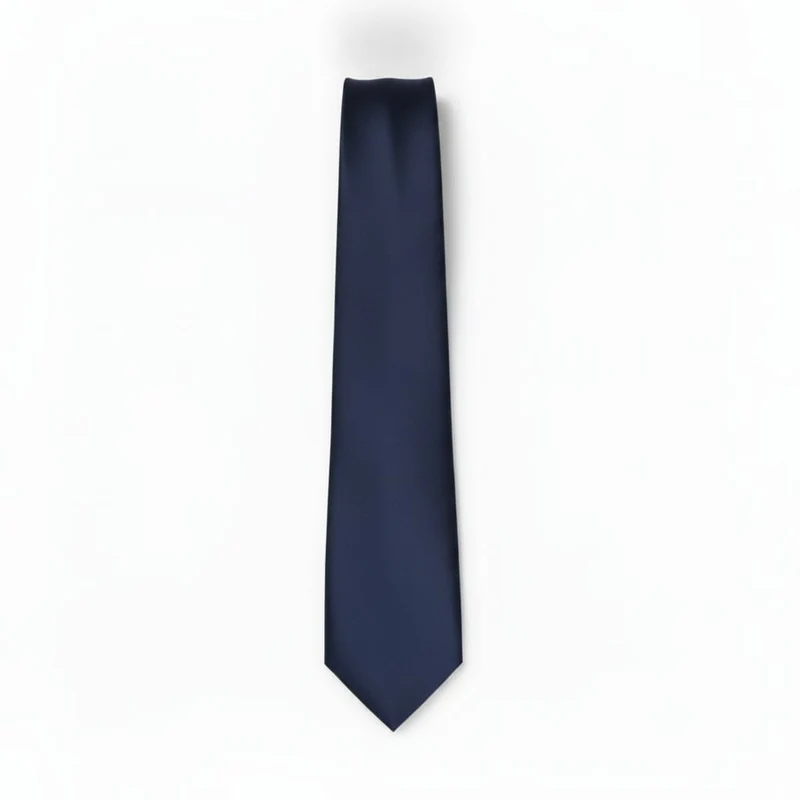Cravatta liscia 8cm per uomo elegante - Blu navy