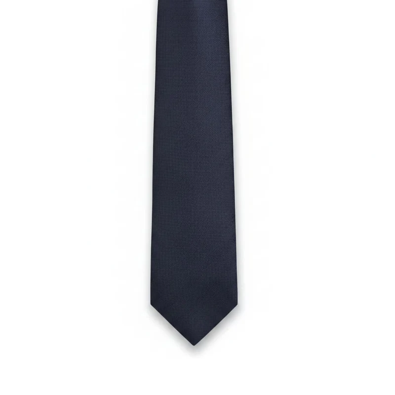 Cravatta cerimonia uomo 8cm elegante - Blu scuro