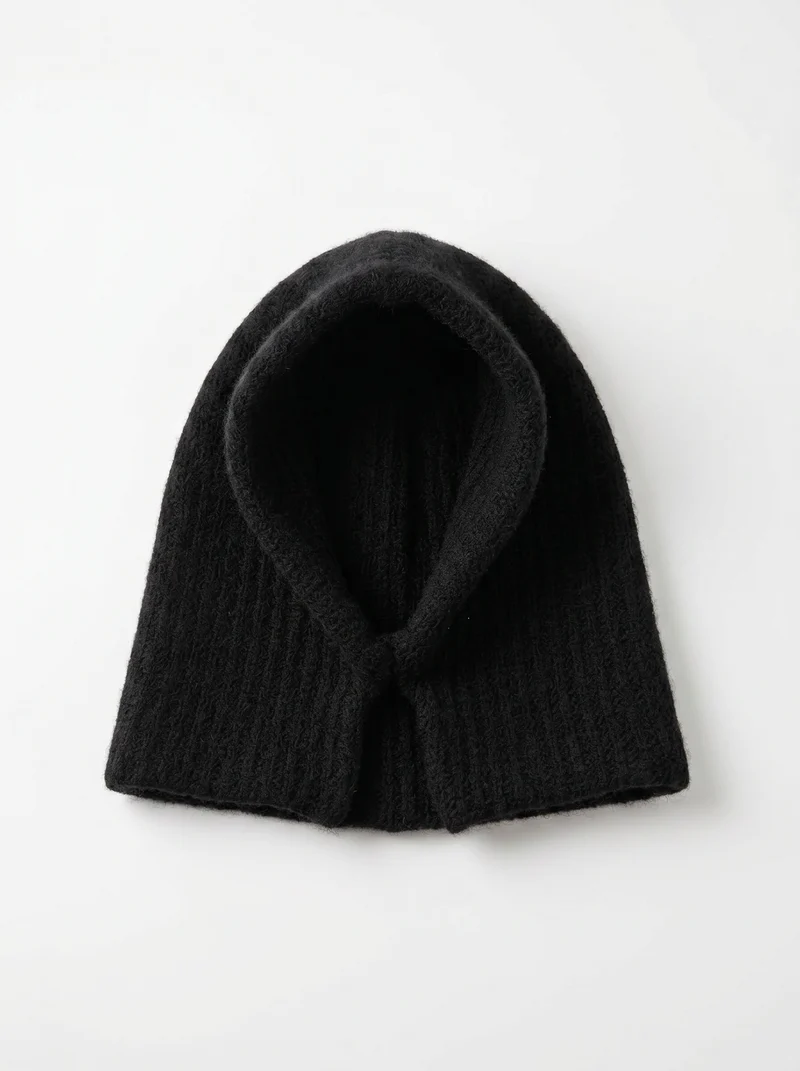 Cappuccio Balaclava elegante - Nero