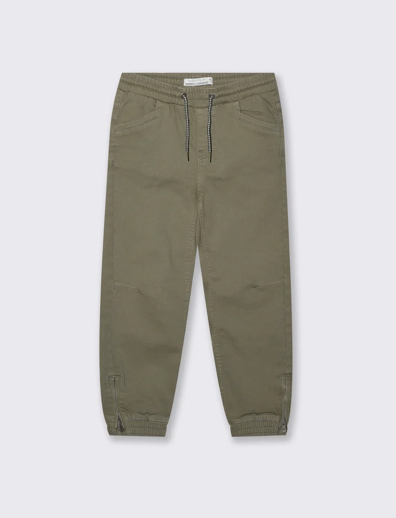 Pantaloni jogger in cotone cool e dinamici - Verde militare