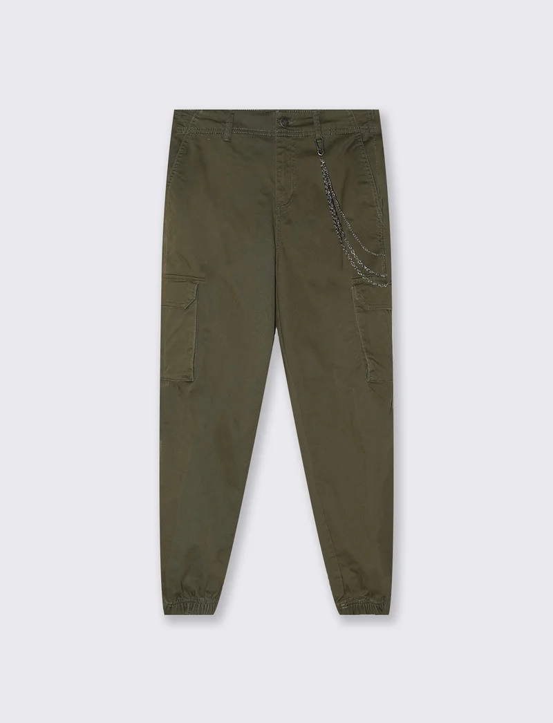 Pantalone cargo con elastico in vita - Ve.milit.