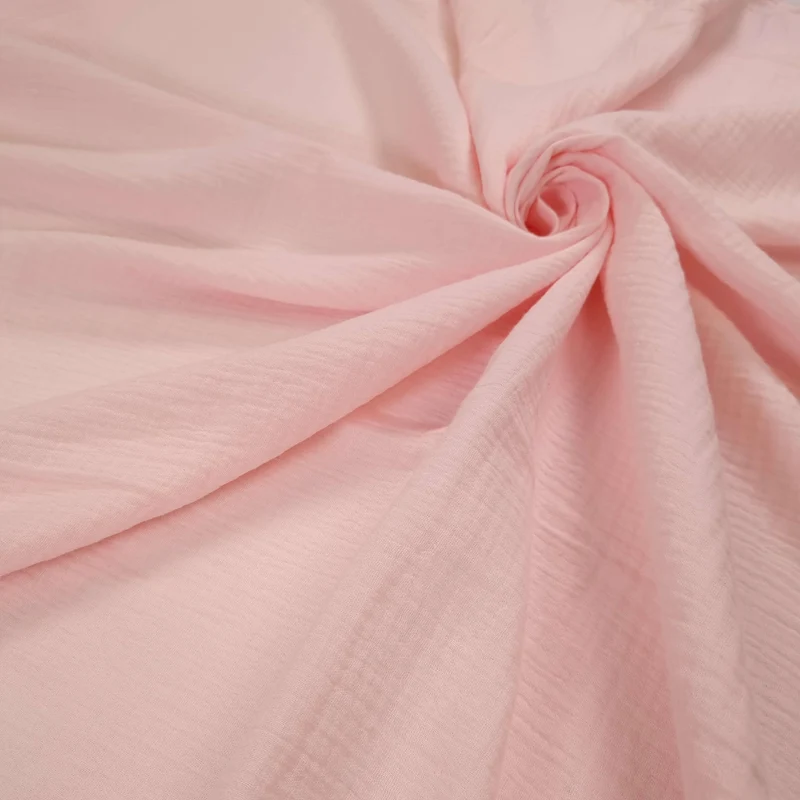 Mussola di Cotone Doppia Garza H 140 cm - ROSA