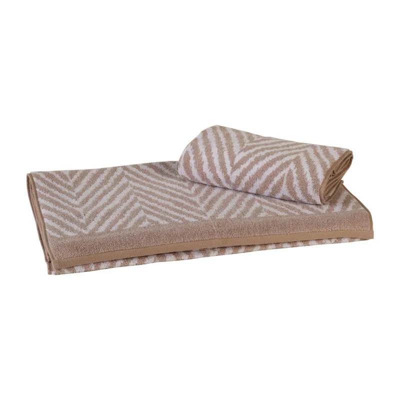 Asciugamano con Ospite chevron Moderno in Cotone 550 gr/mq