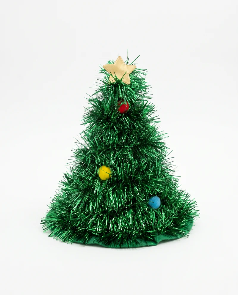 Cappello Natale a forma di albero - Verde