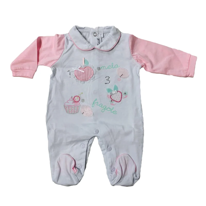 Tutina body neonato in jersey cotone Nazareno Gabrielli tuta body bimba 2591