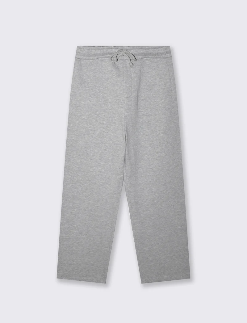 Pantaloni Jogger Extra Baggy in Felpa - Grigio mel.